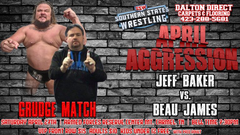 Alternate April Aggression Match Announcement Baker Beau